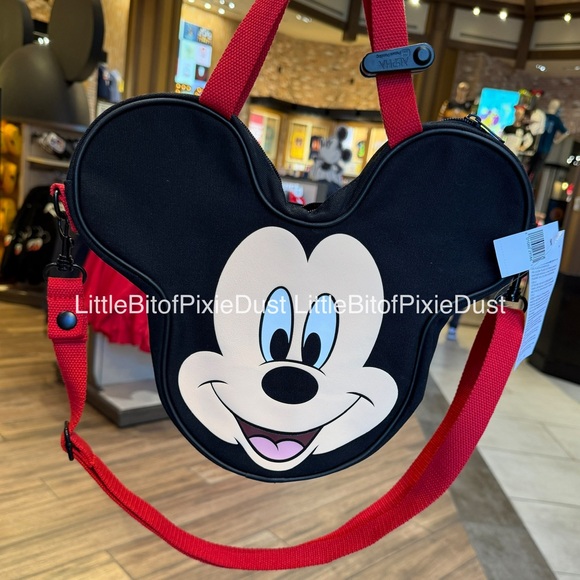 Disney Handbags - Disney Parks Disneyland Mickey Mouse Mini Canvas Tote Bag